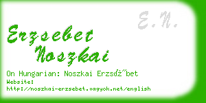 erzsebet noszkai business card